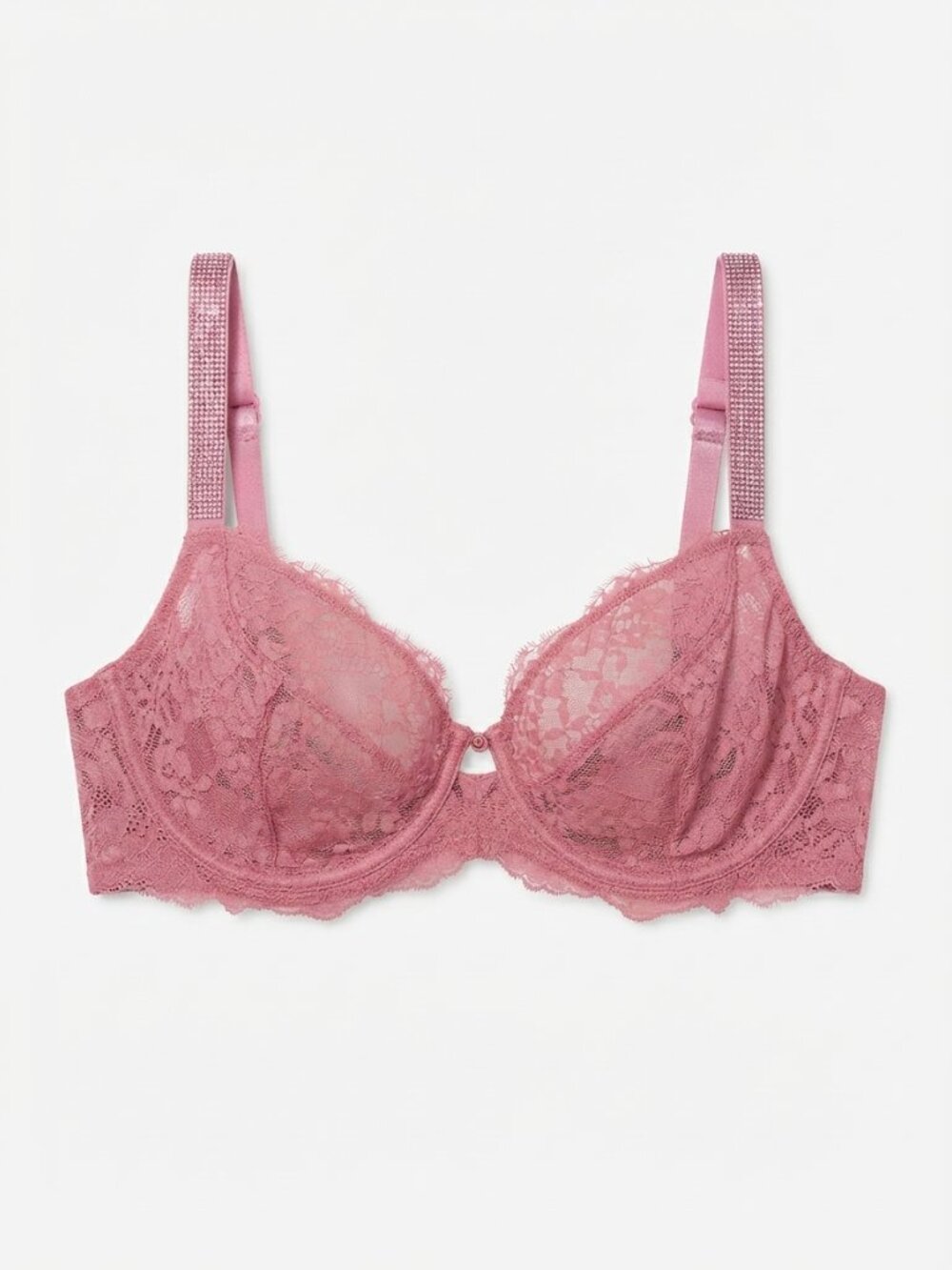 New! Victoria’s Secret Pink Sugar Fabulous Lace Demi Bra 38DDD 34543